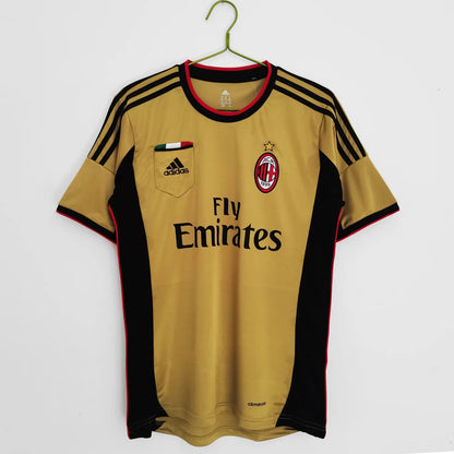 Retro 2013/14 Season AC Milan Third Golden Jersey