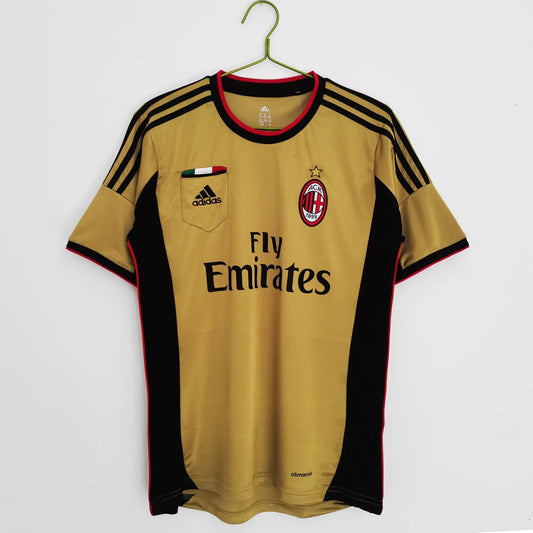 Retro 2013/14 Season AC Milan Third Golden Jersey