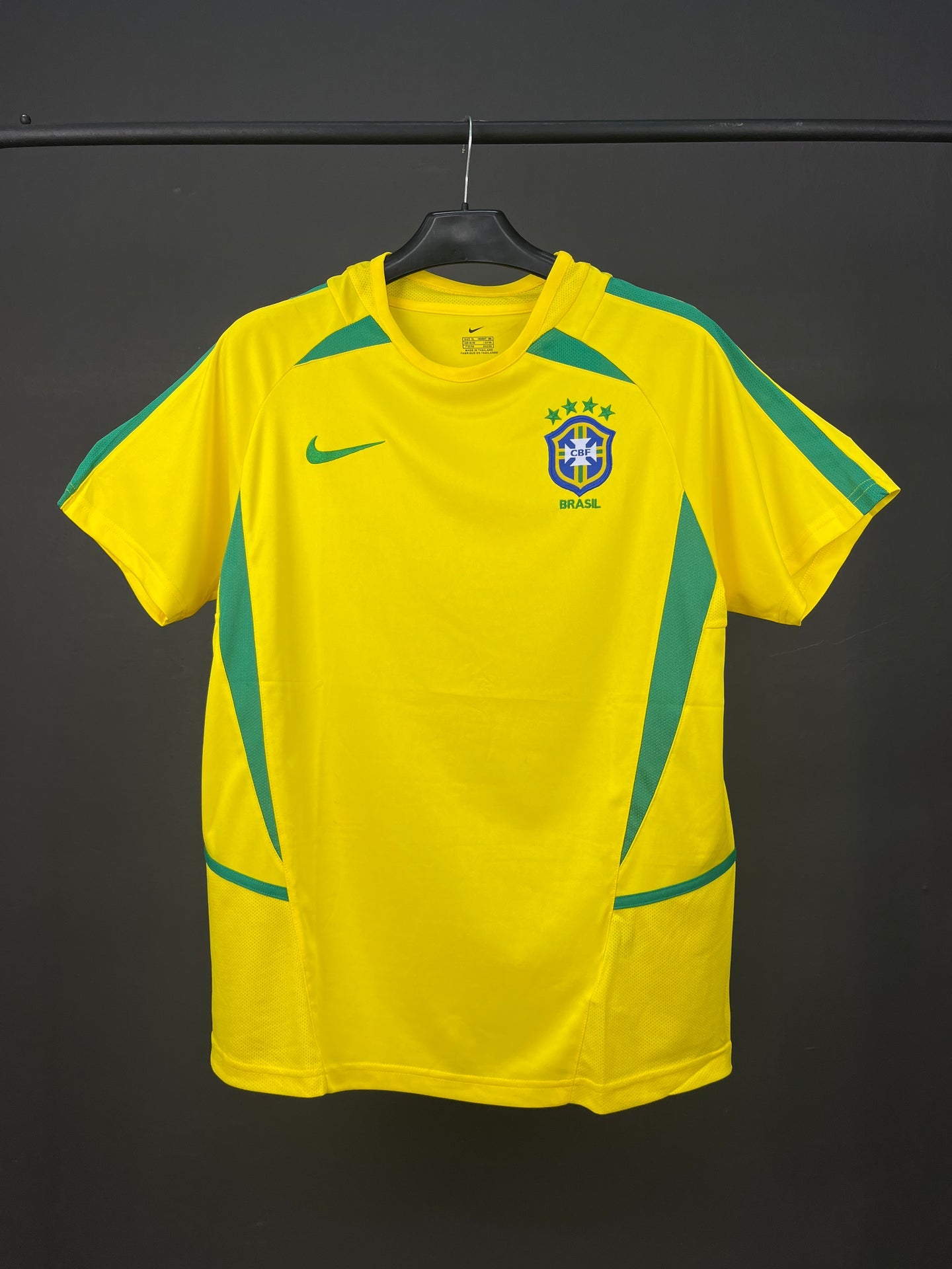 Retro 2002 Brazil Home Soccer Jersey