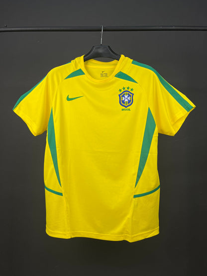 Retro 2002 Brazil Home Soccer Jersey