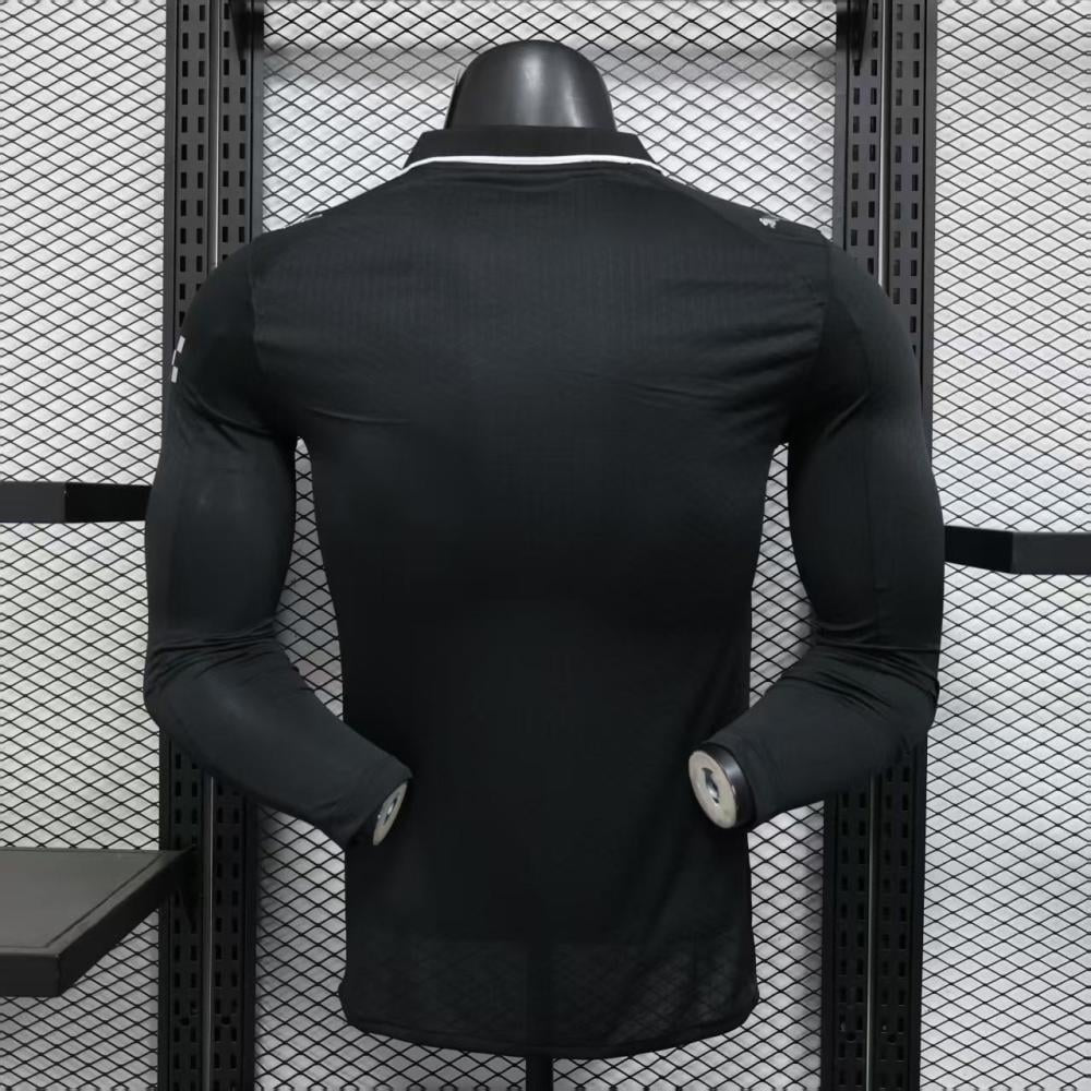 Player Version 25/26 Manchester City Away Long Sleeve Black Jersey