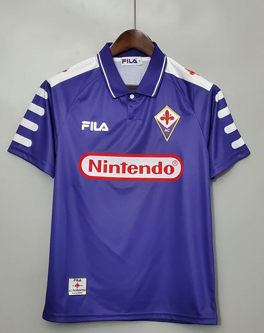 Retro 98/99 Fiorentina Home Long Sleeve Jersey