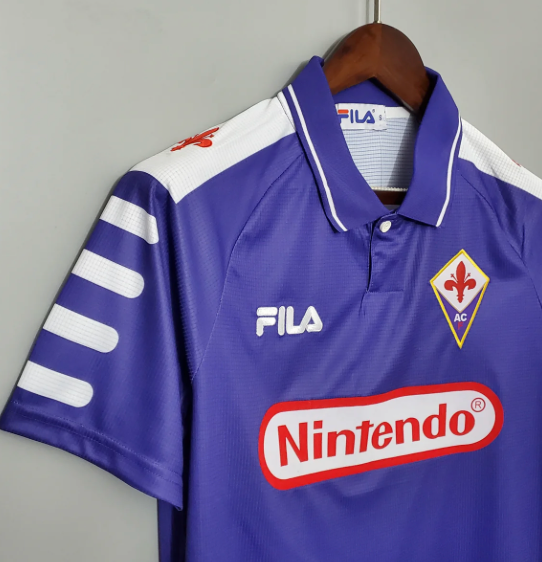 Retro 98/99 Fiorentina Home Long Sleeve Jersey