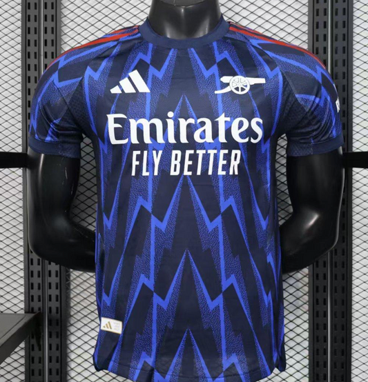 Player Version 25/26 Arsenal Third Blue with Geometric Lightning Pattern Jersey