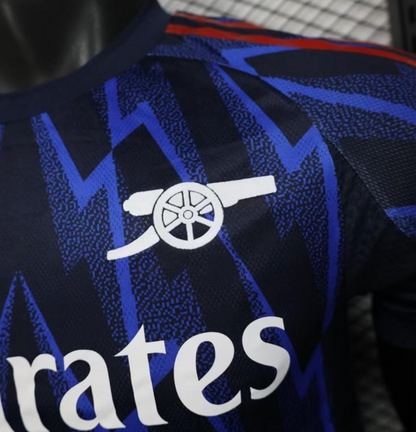 Player Version 25/26 Arsenal Third Blue with Geometric Lightning Pattern Jersey