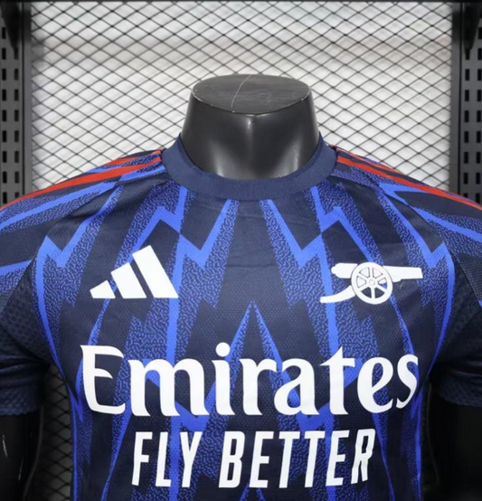 Player Version 25/26 Arsenal Third Blue with Geometric Lightning Pattern Jersey