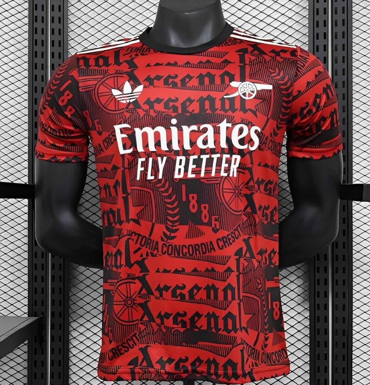 25/26 Player Version Arsenal Adidas Original Training Red/Black Jersey