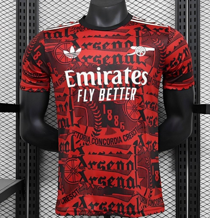 25/26 Player Version Arsenal Adidas Original Training Red/Black Jersey
