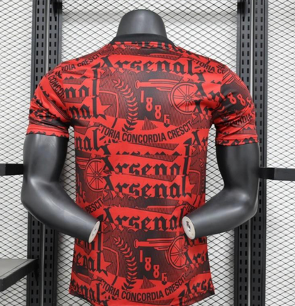 25/26 Player Version Arsenal Adidas Original Training Red/Black Jersey