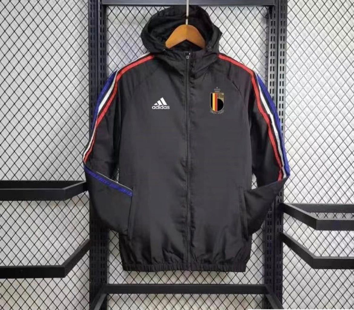 2024 Belgium Black Windbreaker