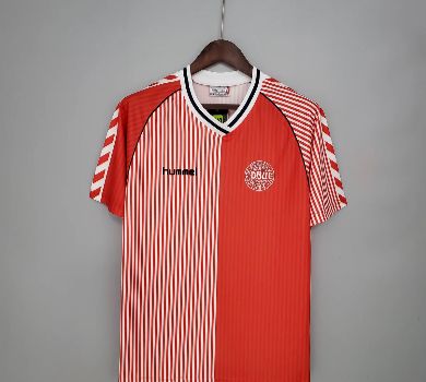 Retro Denmark 1986 home Soccer Jersey