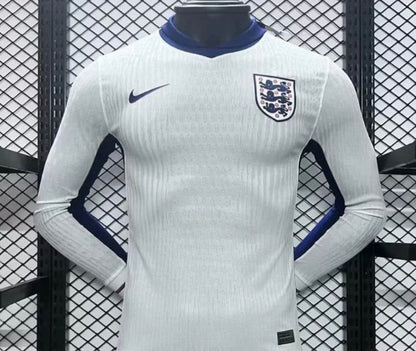 Player Version 2024 England Home Long Sleeve Jersey