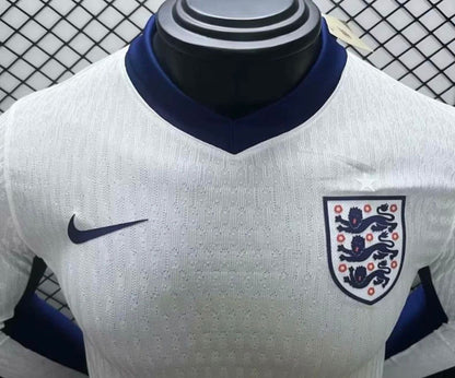 Player Version 2024 England Home Long Sleeve Jersey