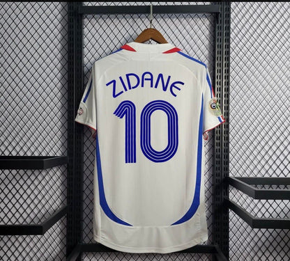 Retro 2006 France Away Soccer Jersey With 06 World Cup
