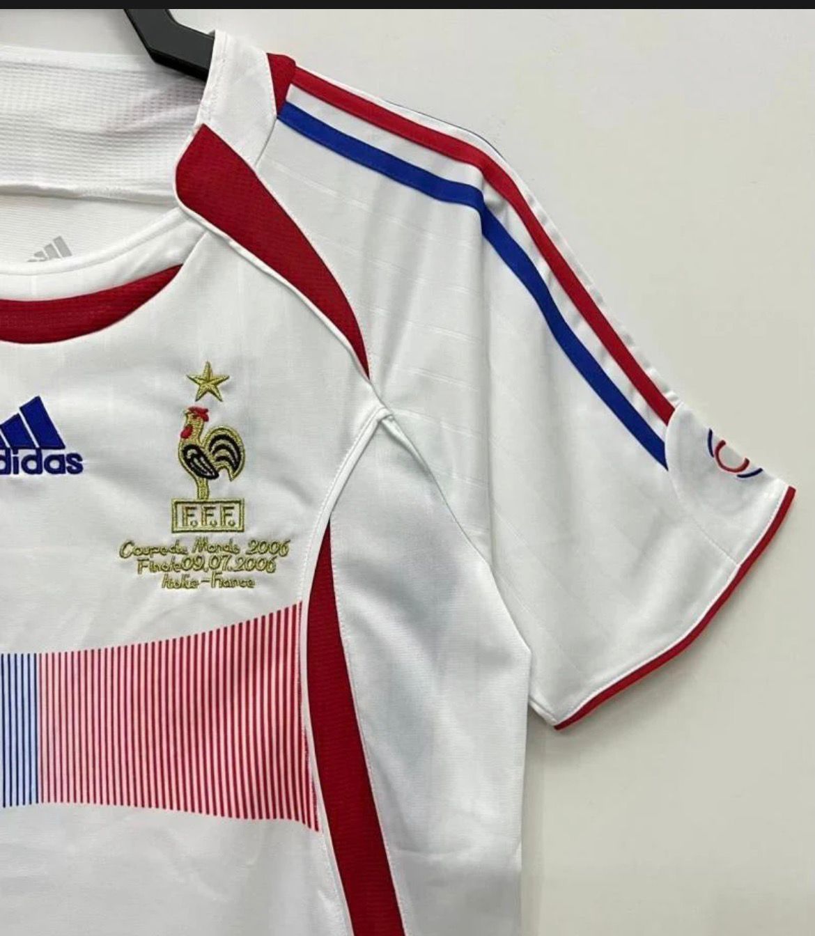 Retro 2006 France Away Soccer Jersey With 06 World Cup