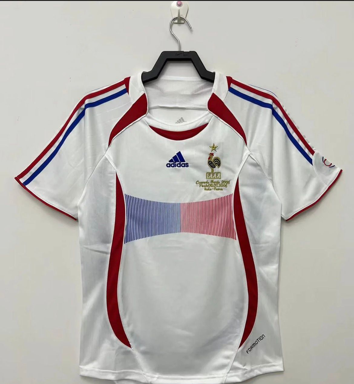 Retro 2006 France Away Soccer Jersey With 06 World Cup