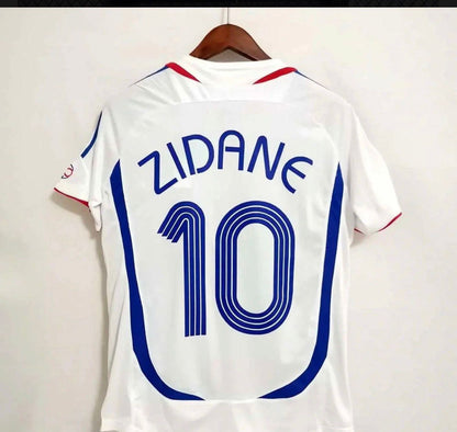 Retro 2006 France Away Soccer Jersey With 06 World Cup