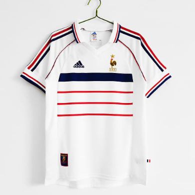Retro 1998 France Away White Soccer Jersey
