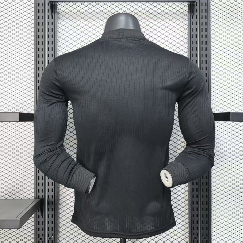 Player Version 2025 Germany Black 125th Anniversary Long Sleeve Jersey