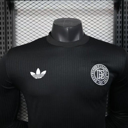 Player Version 2025 Germany Black 125th Anniversary Long Sleeve Jersey