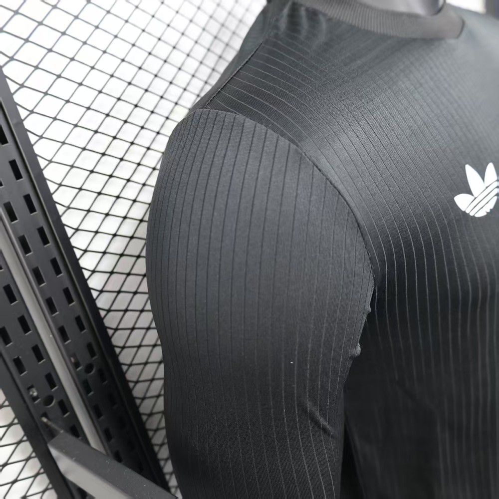 Player Version 2025 Germany Black 125th Anniversary Long Sleeve Jersey