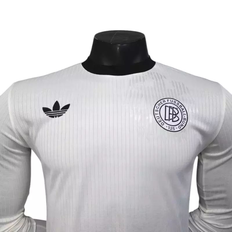 Player Version 2025 Germany Home Long Sleeve 125th Anniversary Jersey