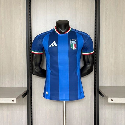 2026 Player Version Italy Blue with Tonal Vertical Stripes Jersey
