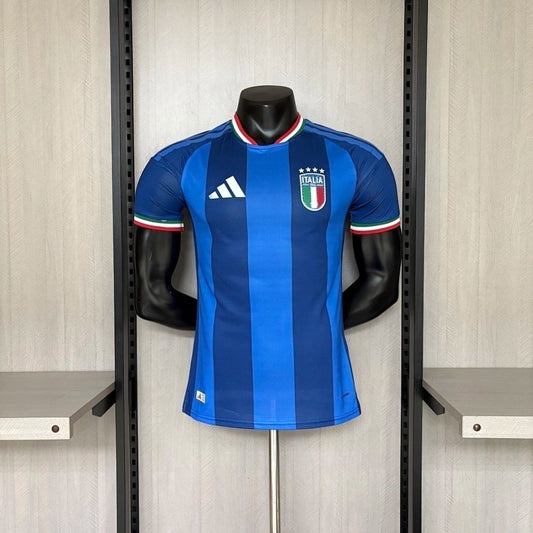 2026 Player Version Italy Blue with Tonal Vertical Stripes Jersey