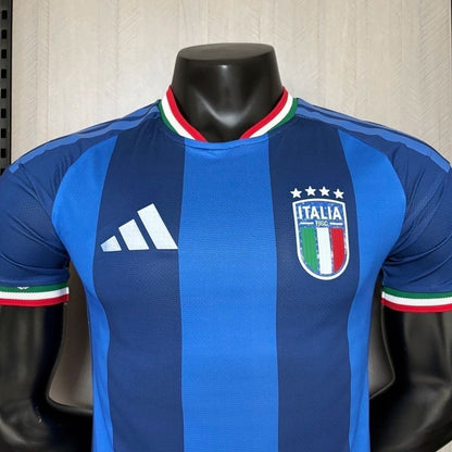2026 Player Version Italy Blue with Tonal Vertical Stripes Jersey