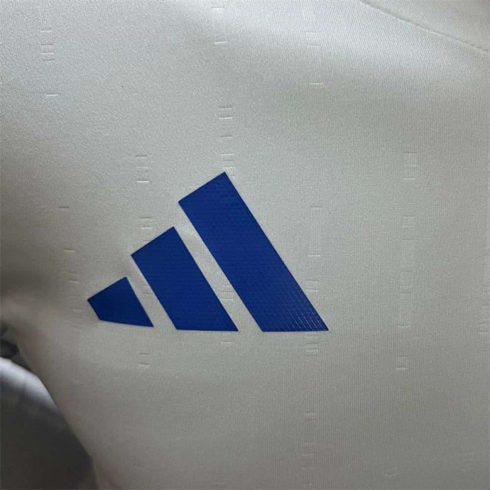 Player Version 2024 Italy Away White Long Sleeve Jersey