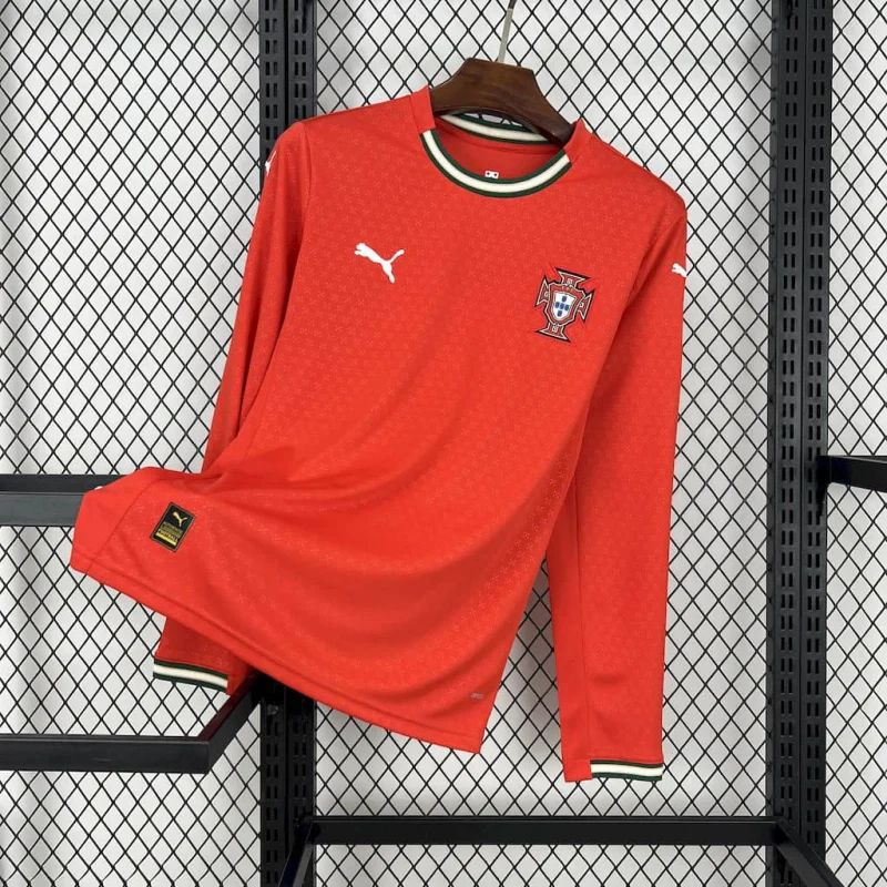 2025 Long Sleeve Portugal Home Jersey