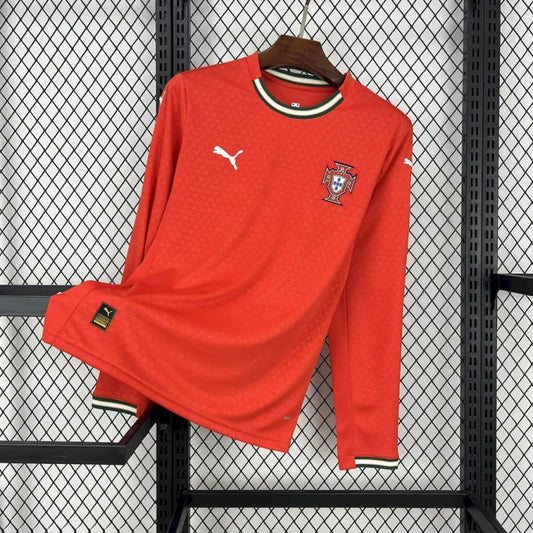 2025 Long Sleeve Portugal Home Jersey
