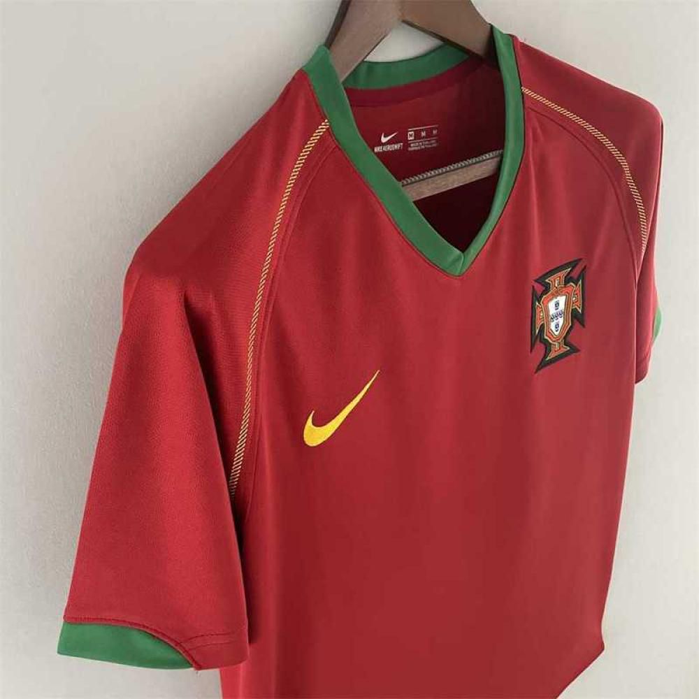 Retro Portugal 2006 Home Soccer Jersey