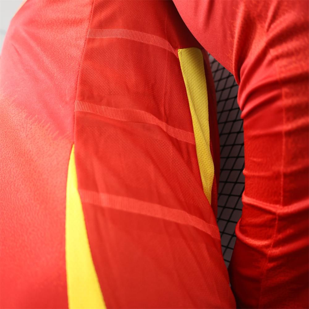 Player Version 2024 Spain Home Long Sleeve Jersey