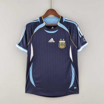 Retro 2006 Argentina Away Blue Jersey