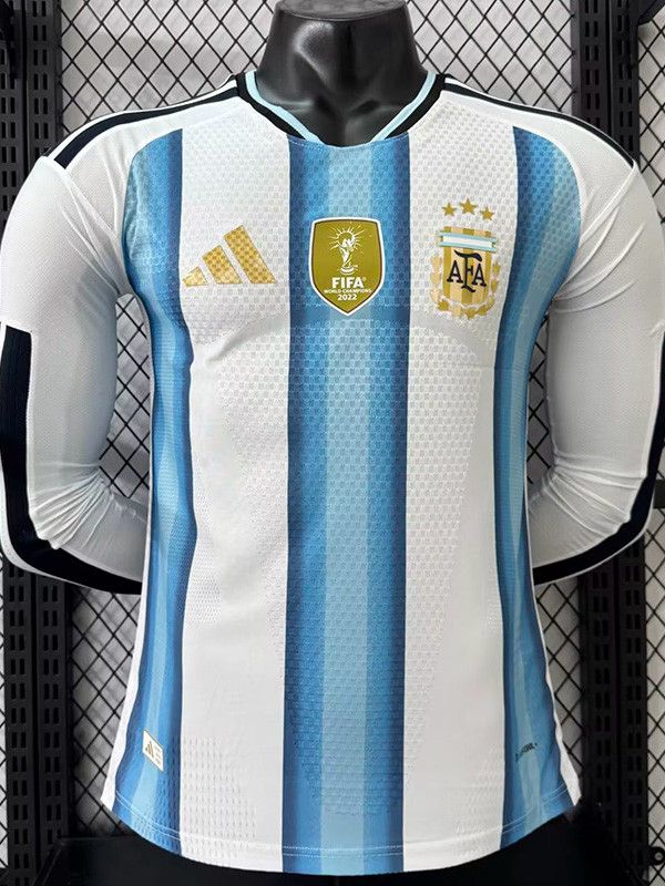 Player Version 2026 Argentina World Cup Home Long Sleeve Jersey