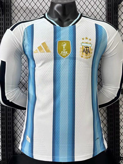 Player Version 2026 Argentina World Cup Home Long Sleeve Jersey