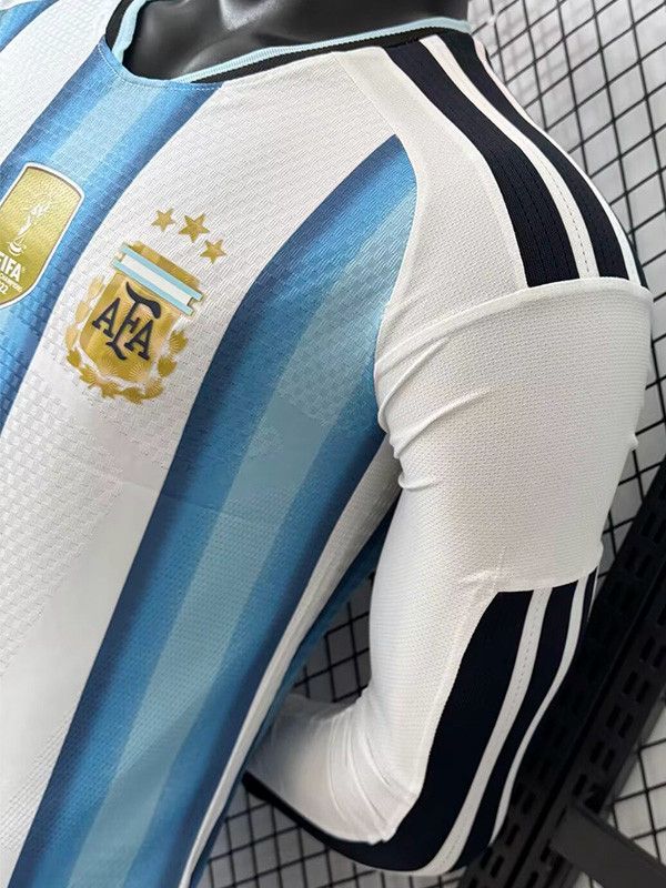 Player Version 2026 Argentina World Cup Home Long Sleeve Jersey