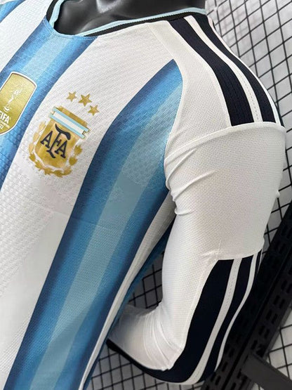 Player Version 2026 Argentina World Cup Home Long Sleeve Jersey