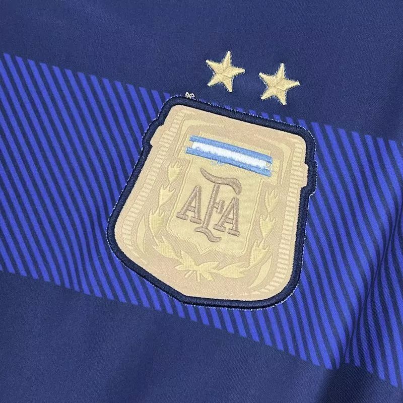 Retro 2014 Argentina Home Long Sleeve Soccer Jersey