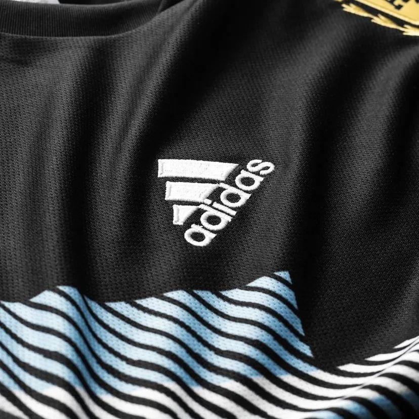 Retro 2018 Argentina Away Black Jersey