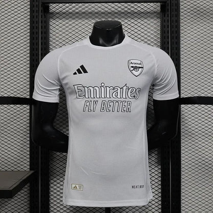 Player Version 25/26 Arsenal White with Emirates Sponsor Jersey