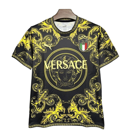 2024 Italy x Versace Gold/Black Special Jersey
